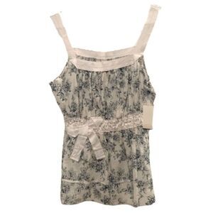 Women’s Anthropologie Toile Top Floral Print Sleeveless by Twill Twenty Two P/S